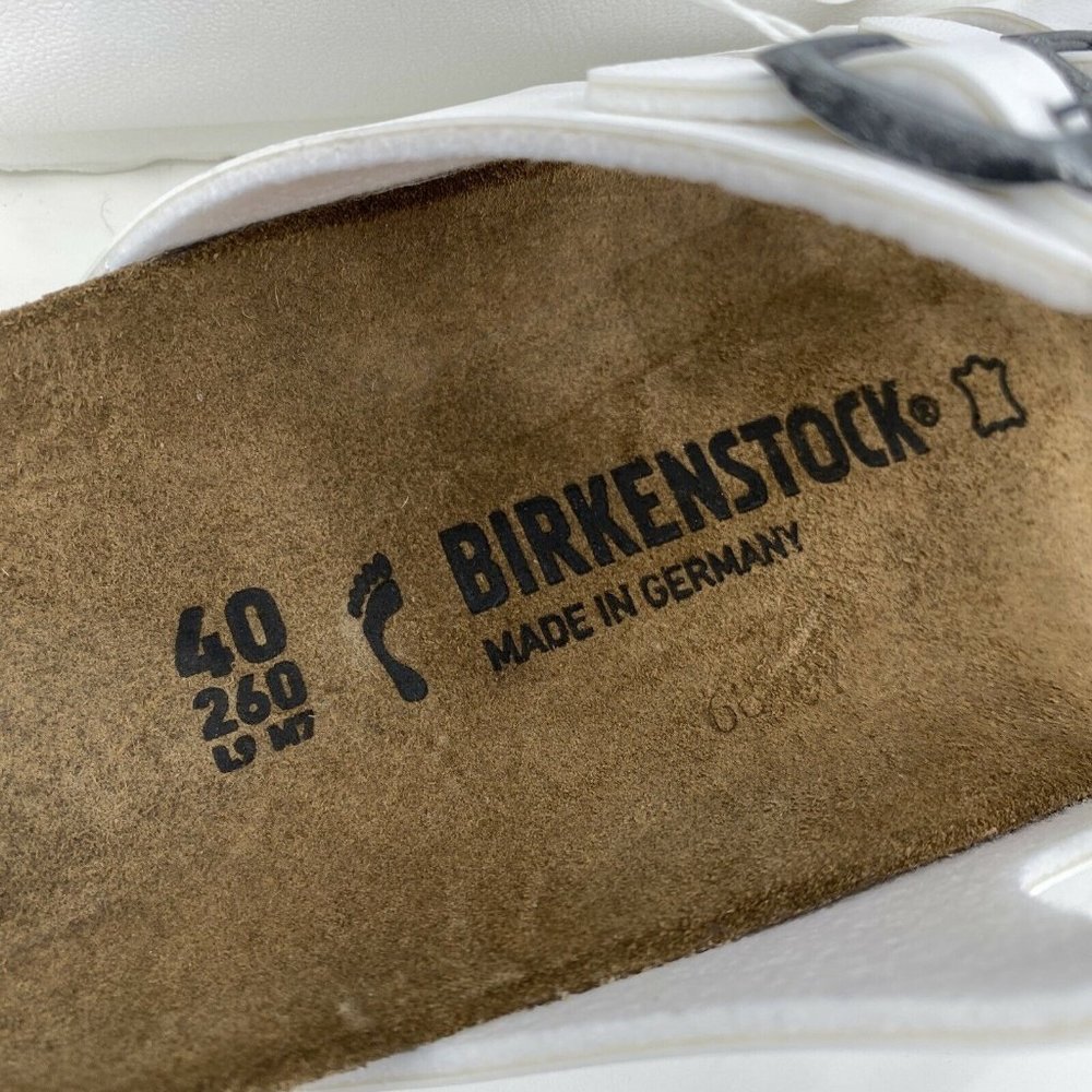 Birkenstock Florida Sandals White Size 9 Narrow - Picture 11 of 12
